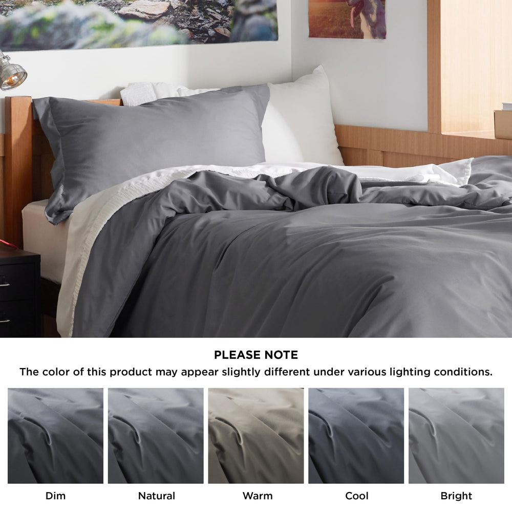 Bedsure housse installée en chambre étudiante offrant look soigné