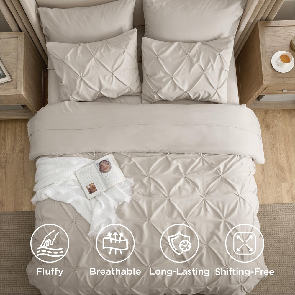 Bedsure ensemble installé dans une chambre contemporaine, ambiance élégante invitante