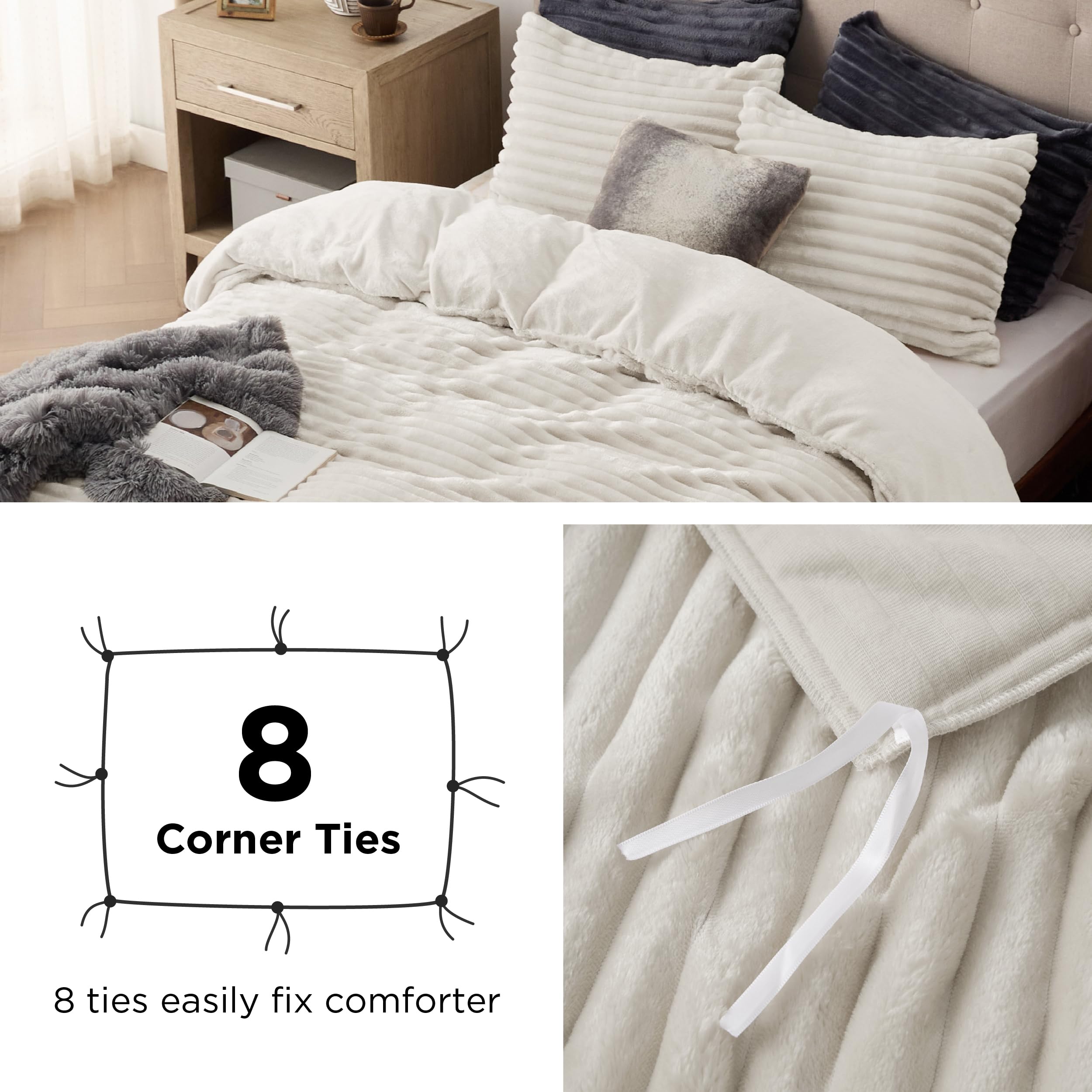 Bedsure housse installée en chambre pour ambiance chaleureuse