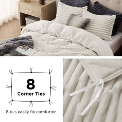 Bedsure housse installée en chambre pour ambiance chaleureuse