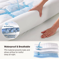 Bedsure gros plan matelassage texture douce pour meilleur sommeil