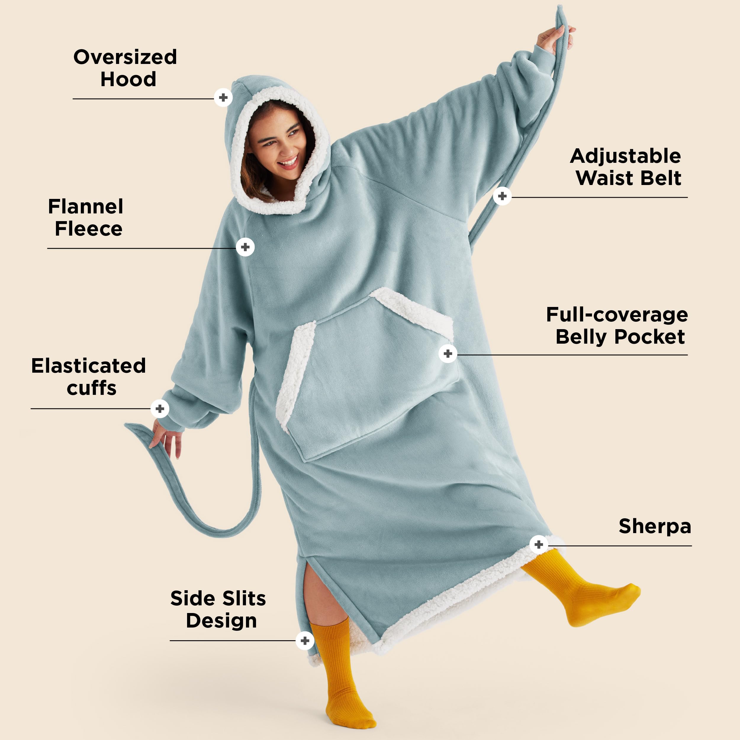 Bedsure gros plan sherpa doux illustrant la texture chaude et moelleuse