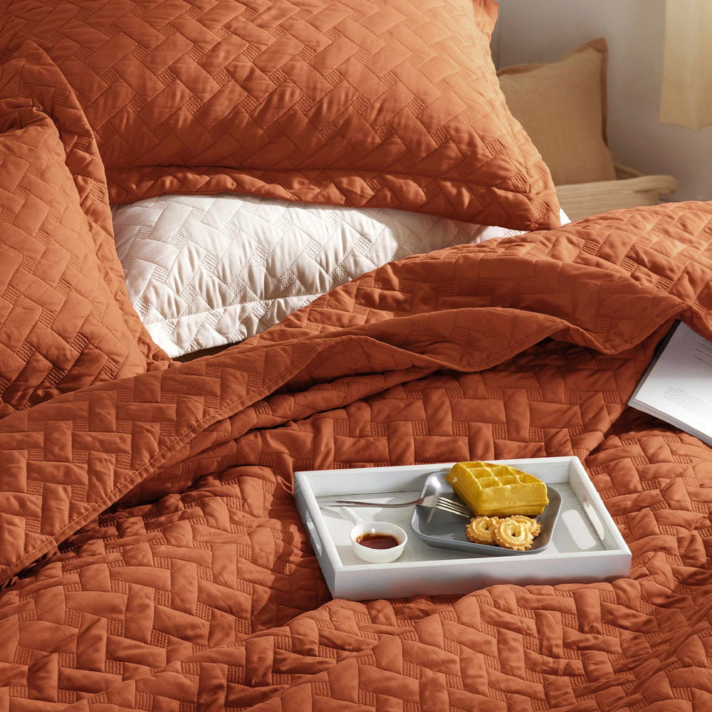 Bedsure gros plan microfibre offrant douceur et isolation légère