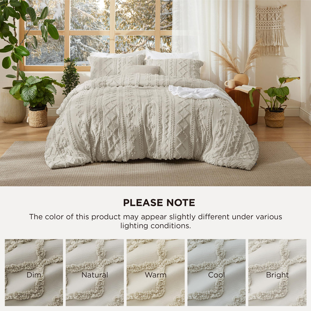 Bedsure mise en scène chambre boho montrant ambiance chaleureuse
