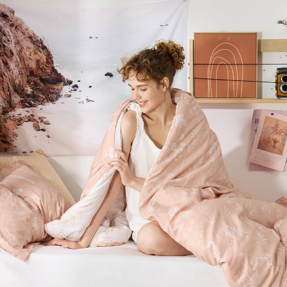 Bedsure mise en scène chambre créant atmosphère cottagecore apaisante