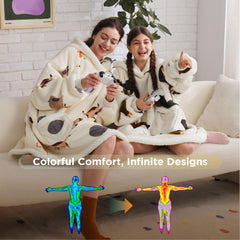 Bedsure motif chat imprimé visible pour un cadeau ludique