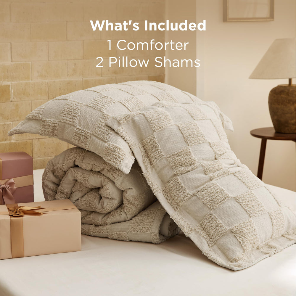 Bedsure motif jacquard sous lumière montrant texture et relief subtil