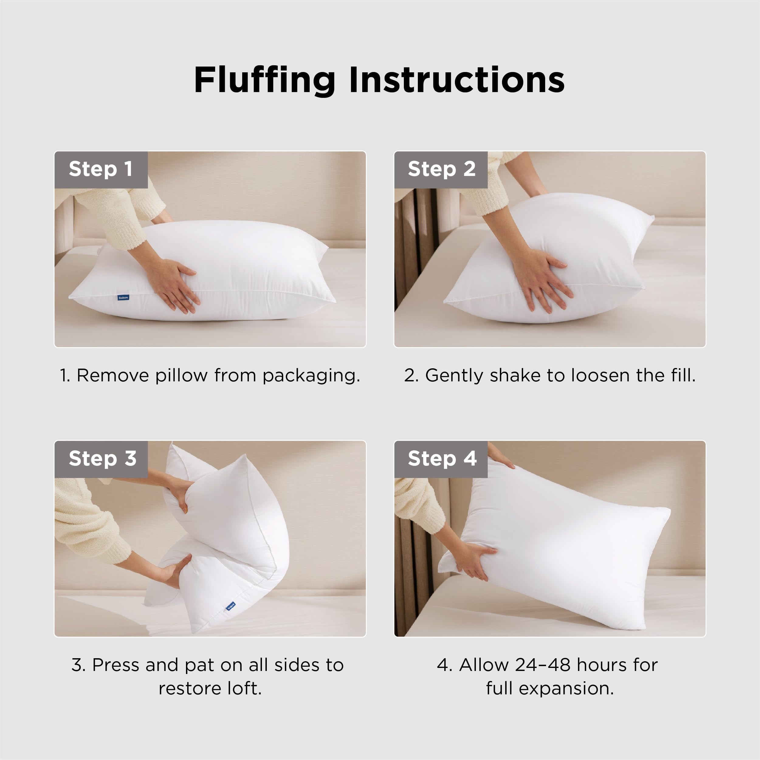 Bedsure étiquette OEKO-TEX visible garantissant sécurité et qualité