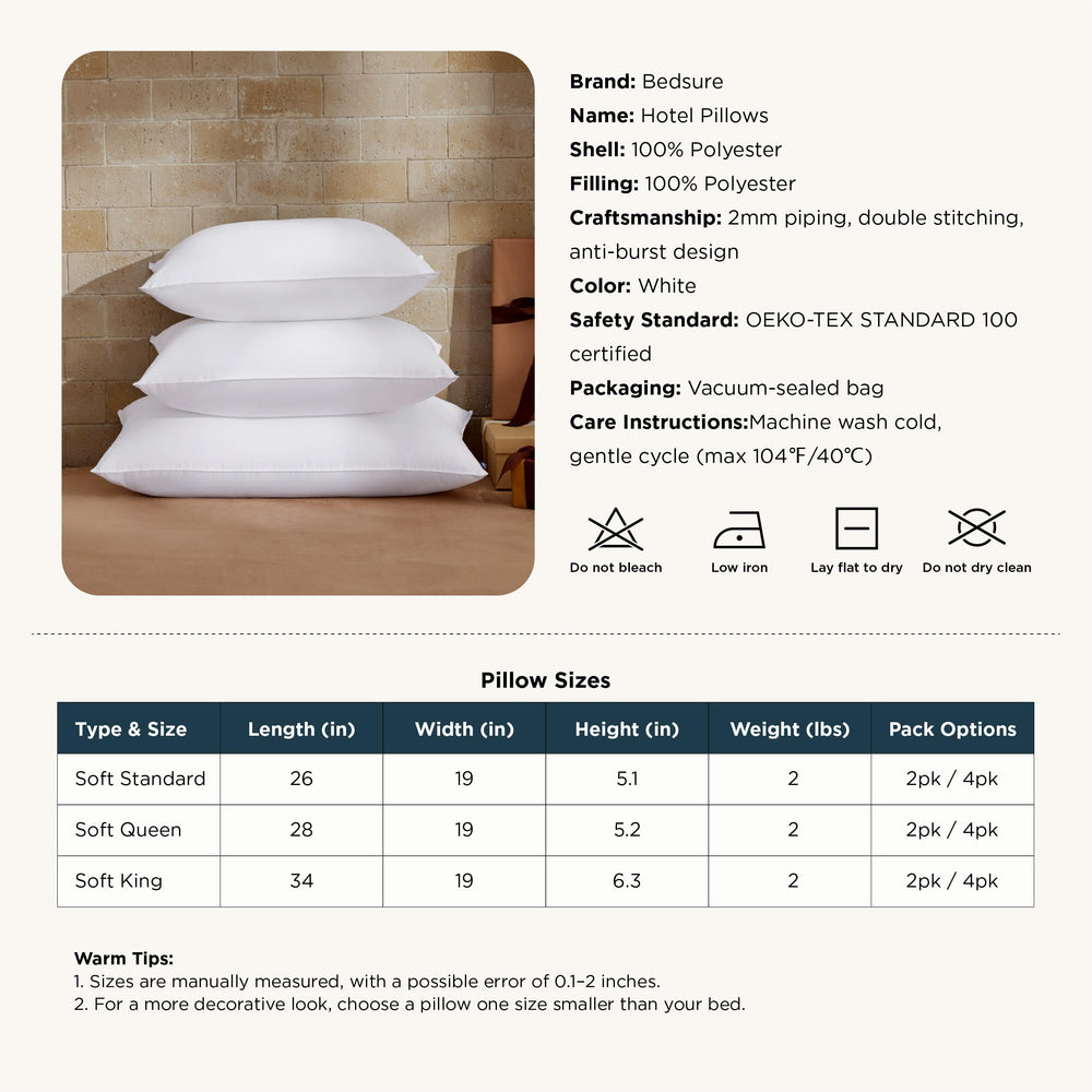 Bedsure oreillers dans une chambre stylée montrant usage quotidien