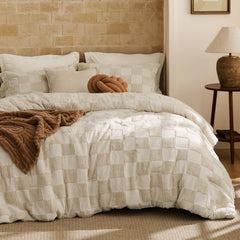 Bedsure vue frontale du paquet montrant le design complet et l'élégance