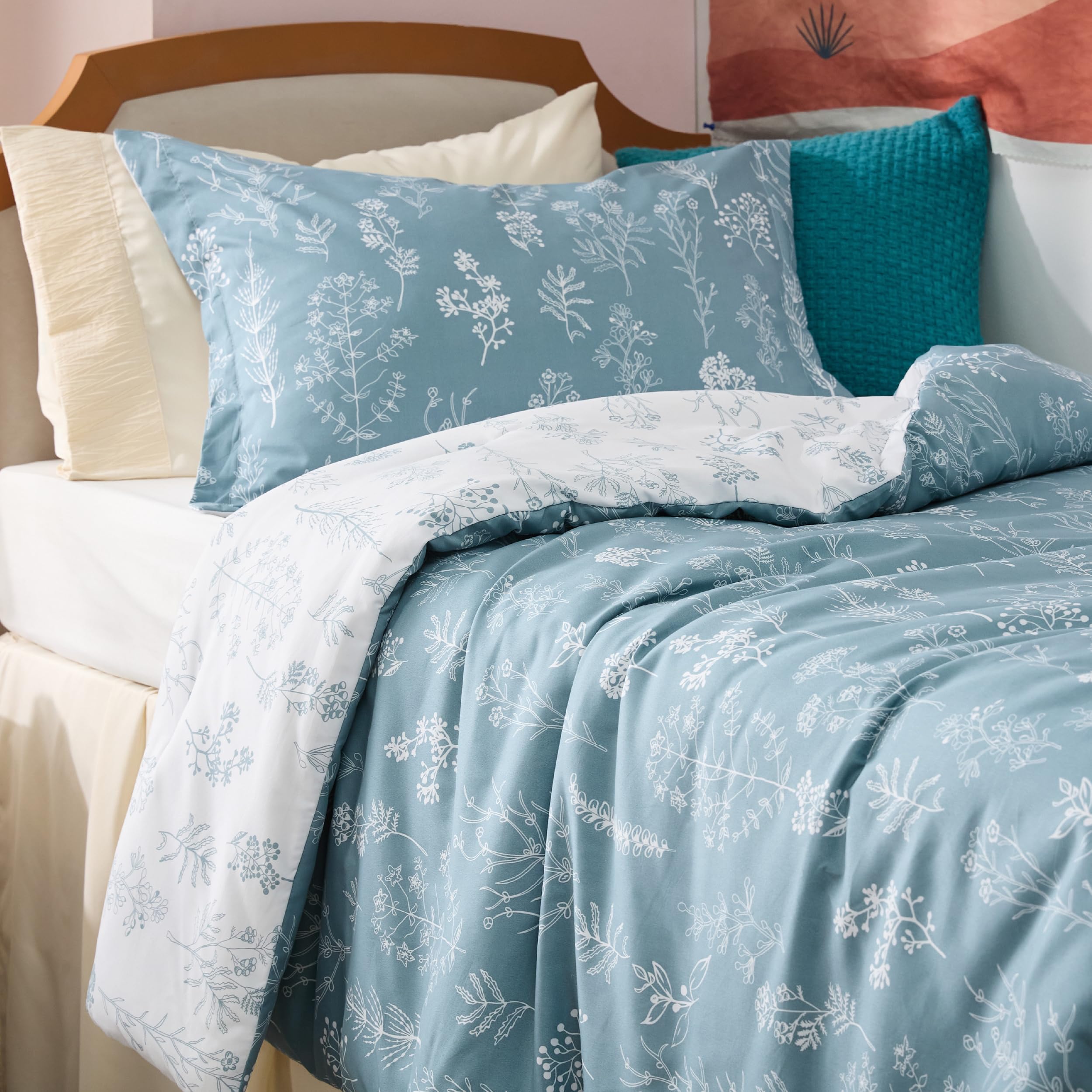 Bedsure face inversée contrastée offrant deux styles en une parure