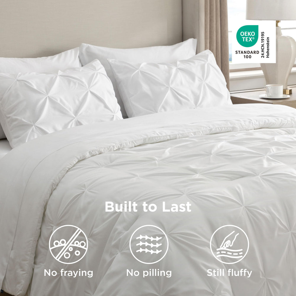 Bedsure personne plie le linge démontrant entretien simple et durable