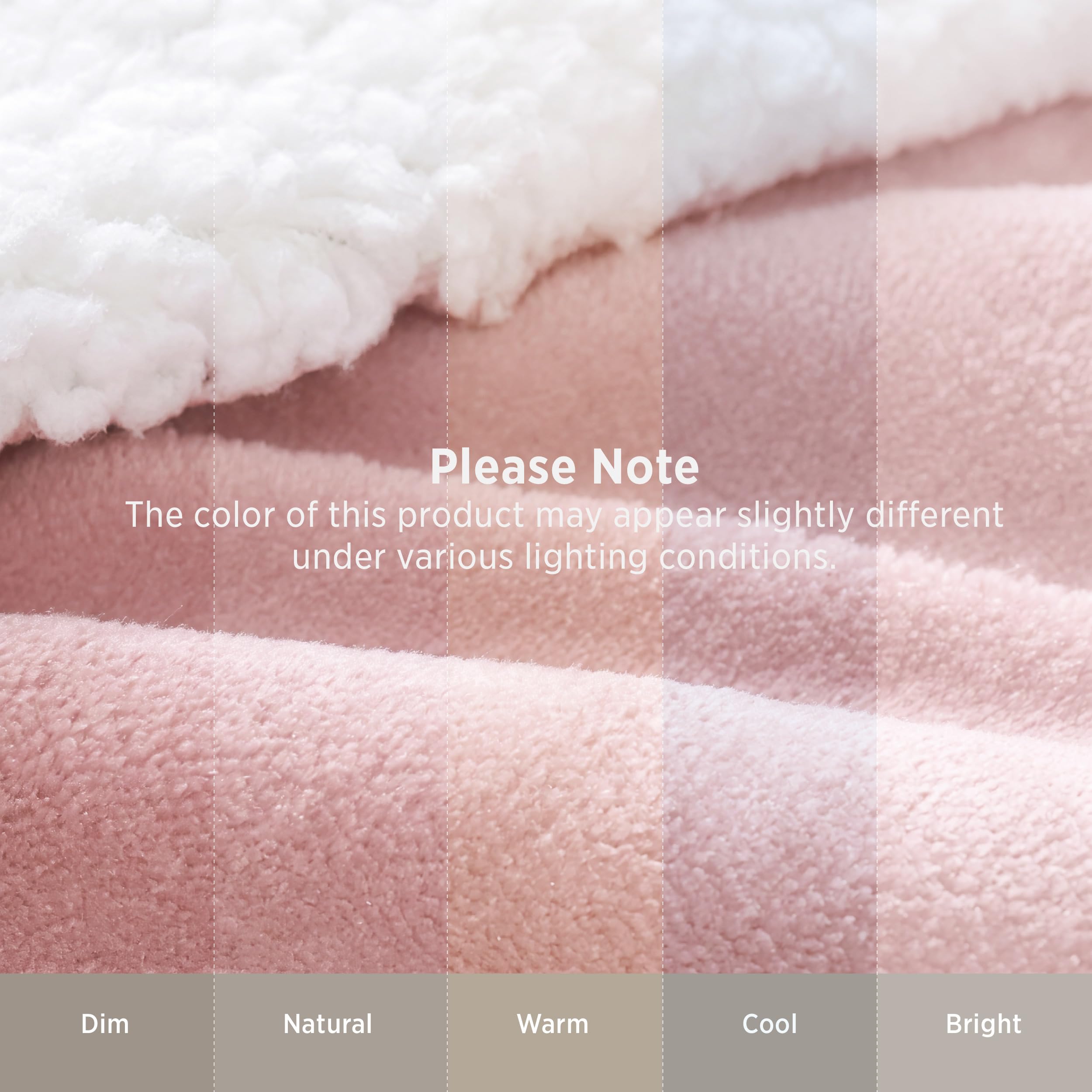 Bedsure plaide décor chambre rose, ajoute touche cosy et élégante