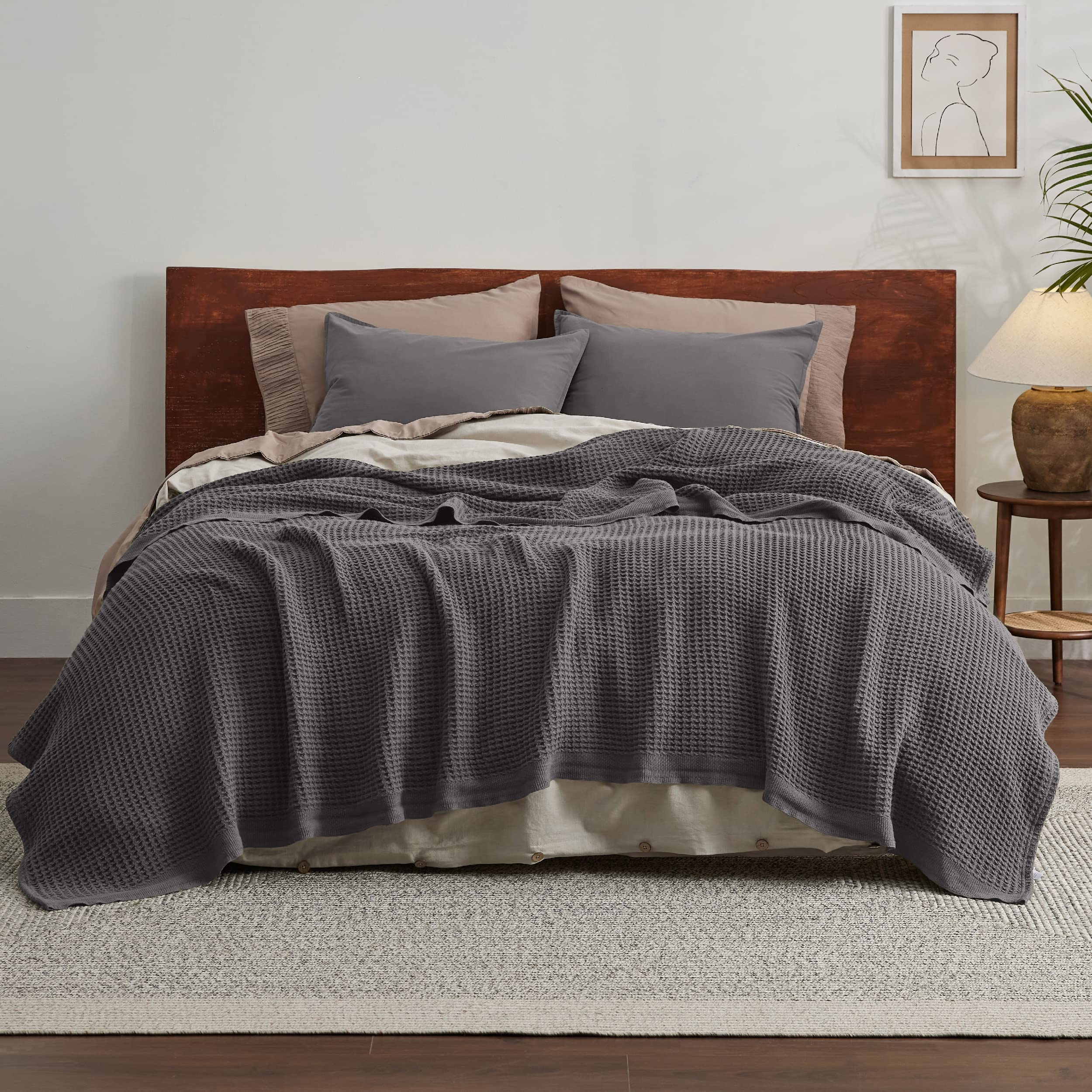 Bedsure détail bord et couture garantissant finition durable