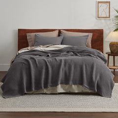 Bedsure détail bord et couture garantissant finition durable