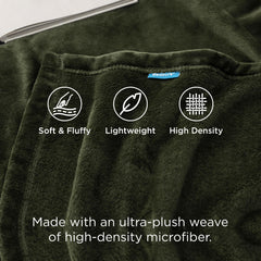 Bedsure coutures renforcées gros plan montrant durabilité et finition nette