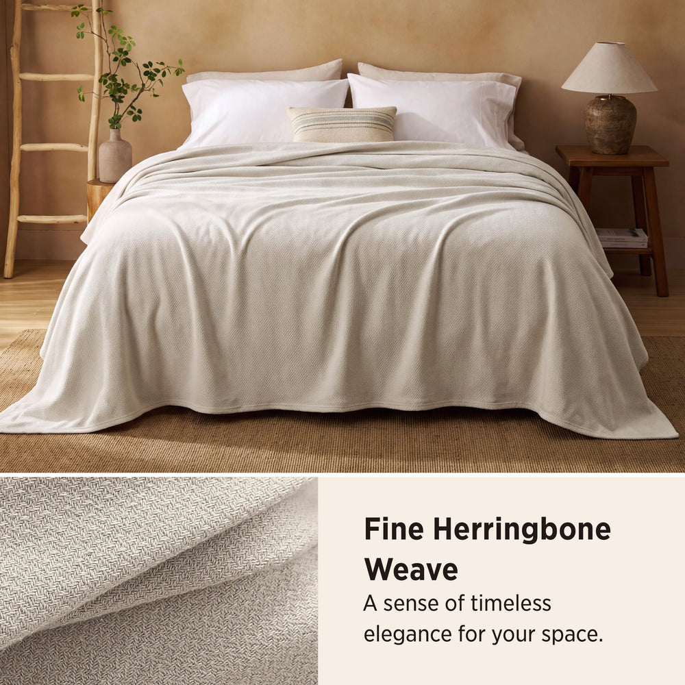 Bedsure gros plan chevron montrant texture raffinée et élégance