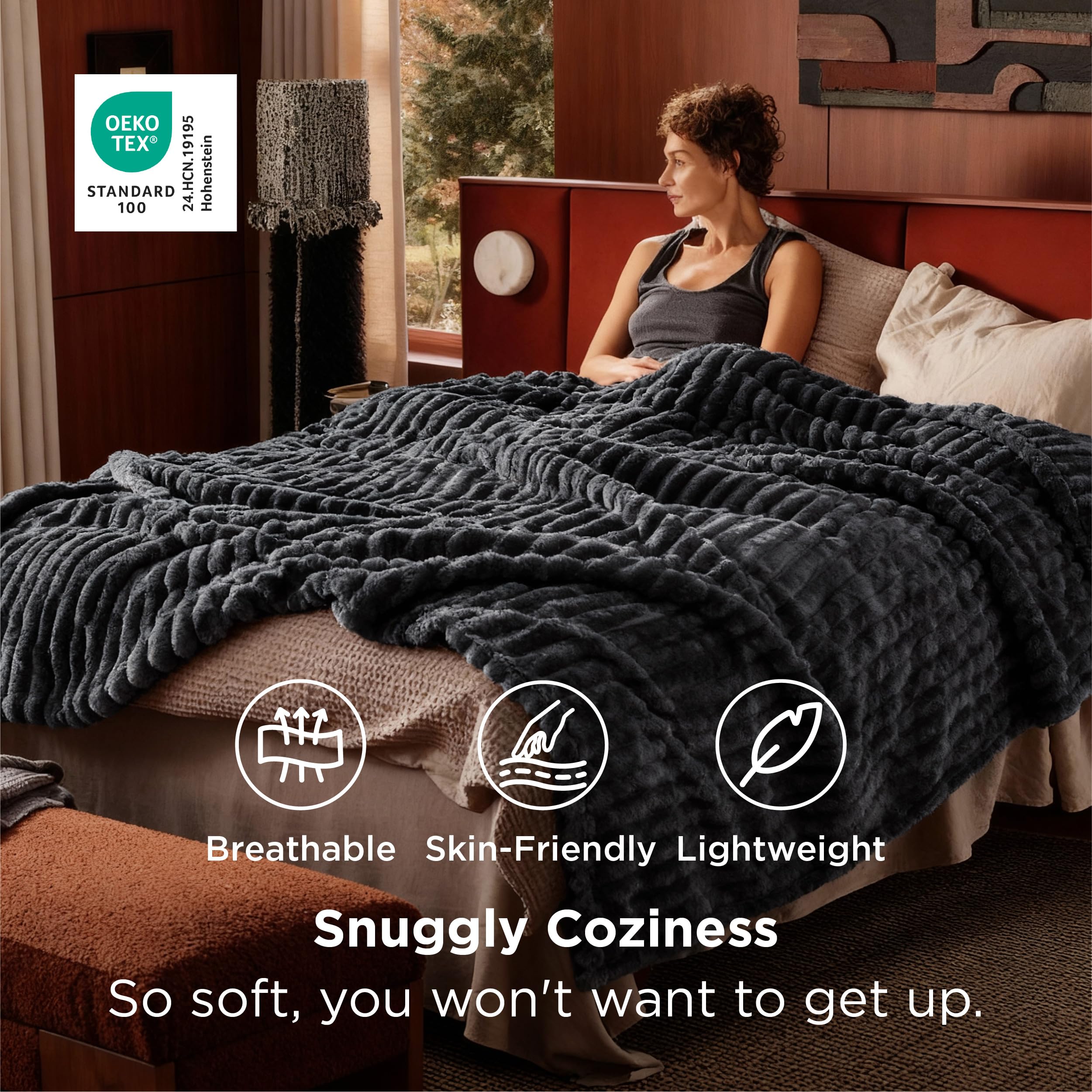 Bedsure coin et couture renforcée, solidité et finition soignée