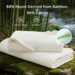 Bedsure plaid déplié sur lit Queen, confort léger et esthétique raffinée
