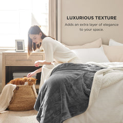 Bedsure détail des coutures renforcées, durabilité et finition soignée