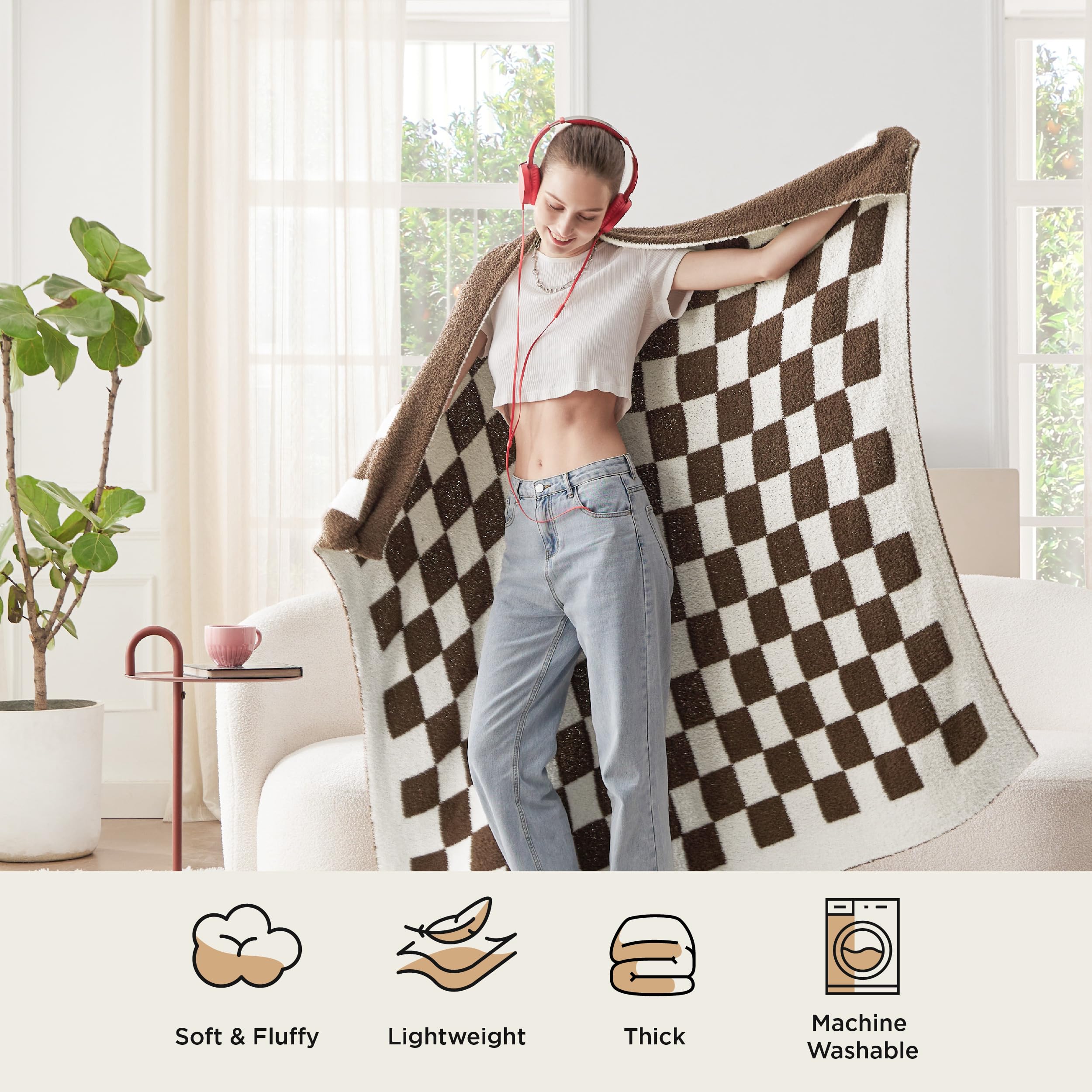 Bedsure détail surpiqûre montrant couture renforcée et durabilité