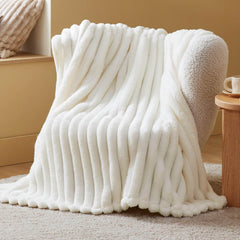 Bedsure plaid devant emballé montrant aspect propre et pratique