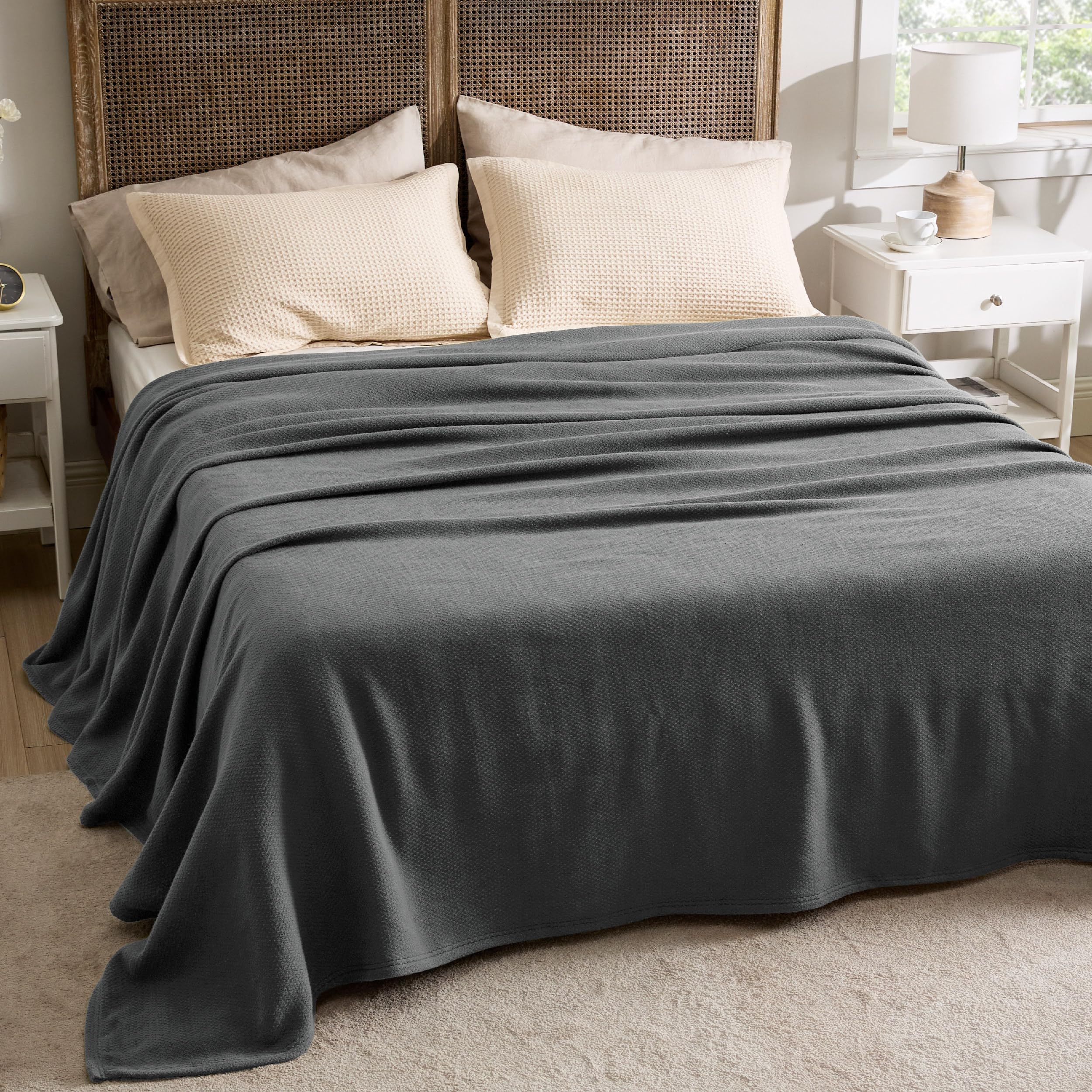 Bedsure plaid enroulé pour rangement compact et gain de place
