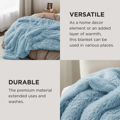 Bedsure plaid en situation sur canapé ajoutant style déco