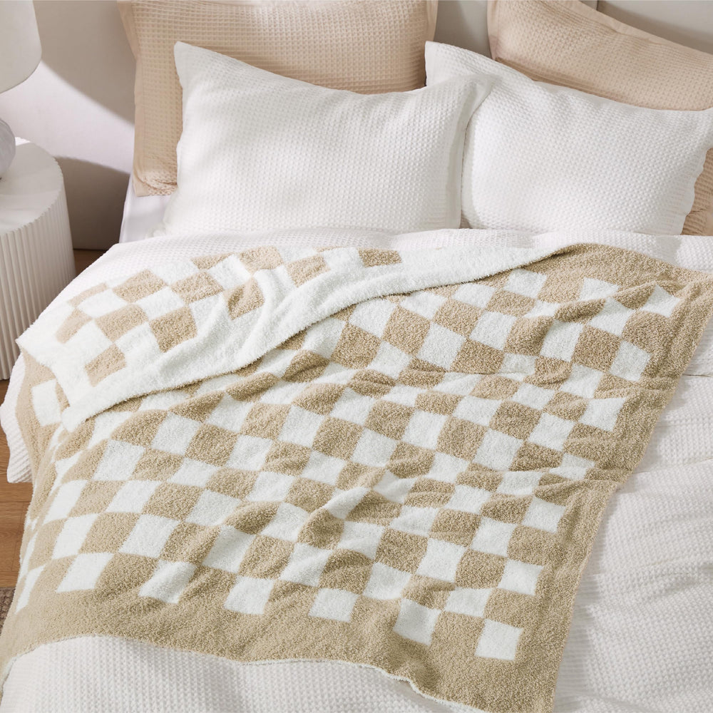Bedsure plaid étendu sur lit ajoutant confort et finition soignée