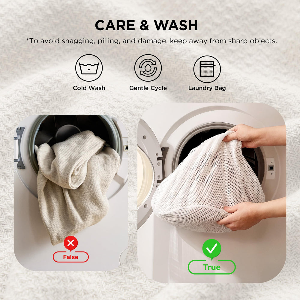 Bedsure étiquette produit détaillée garantissant qualité et soin