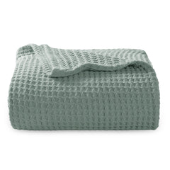 Bedsure plaid face avant vert sauge montrant style et confort