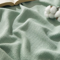 Bedsure plaid face entière vert sauge montrant confort et design