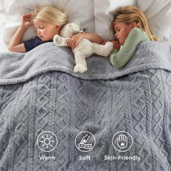 Bedsure face jacquard shaggy montrant texture et élégance décorative