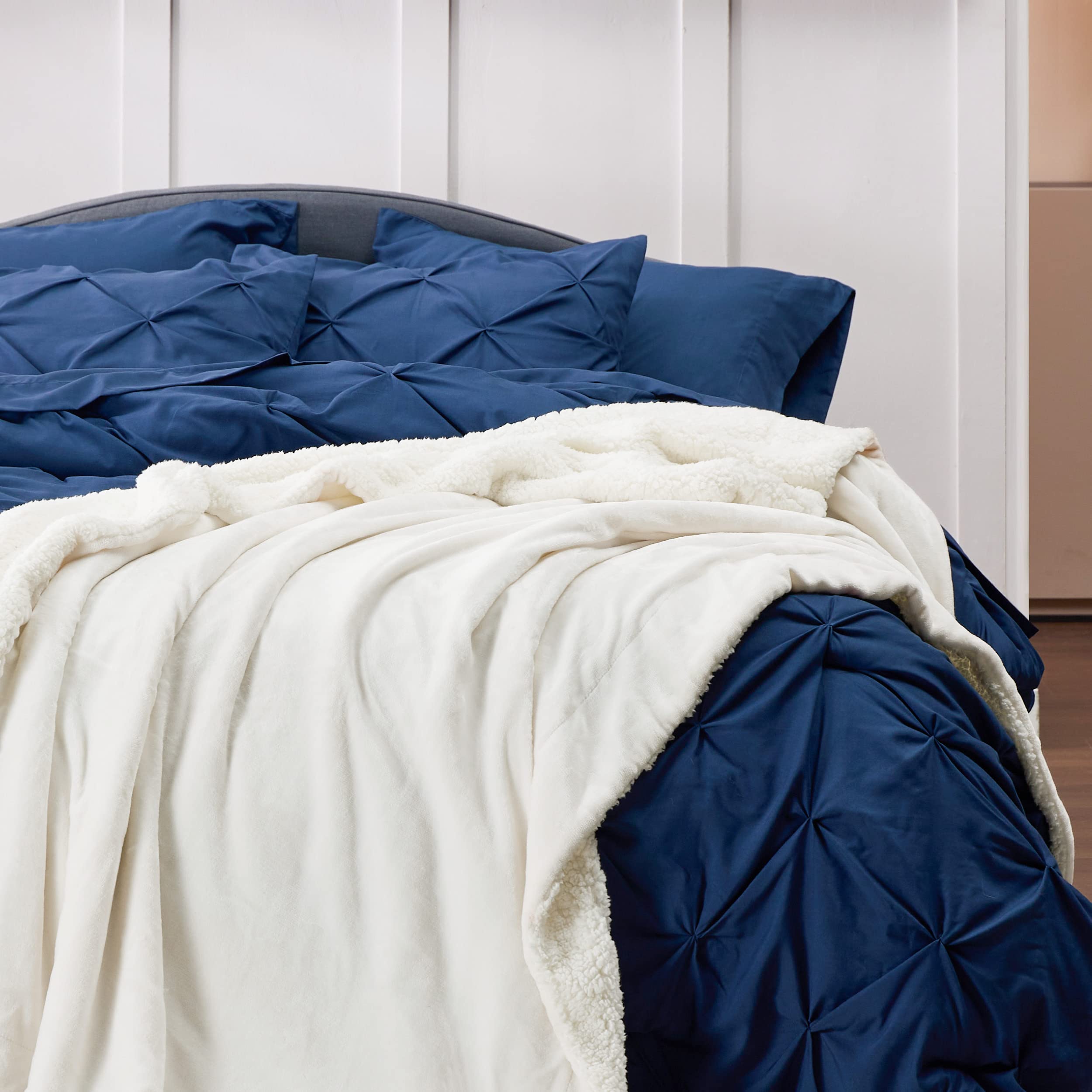 Bedsure couverture sur lit king couvrant entièrement le matelas