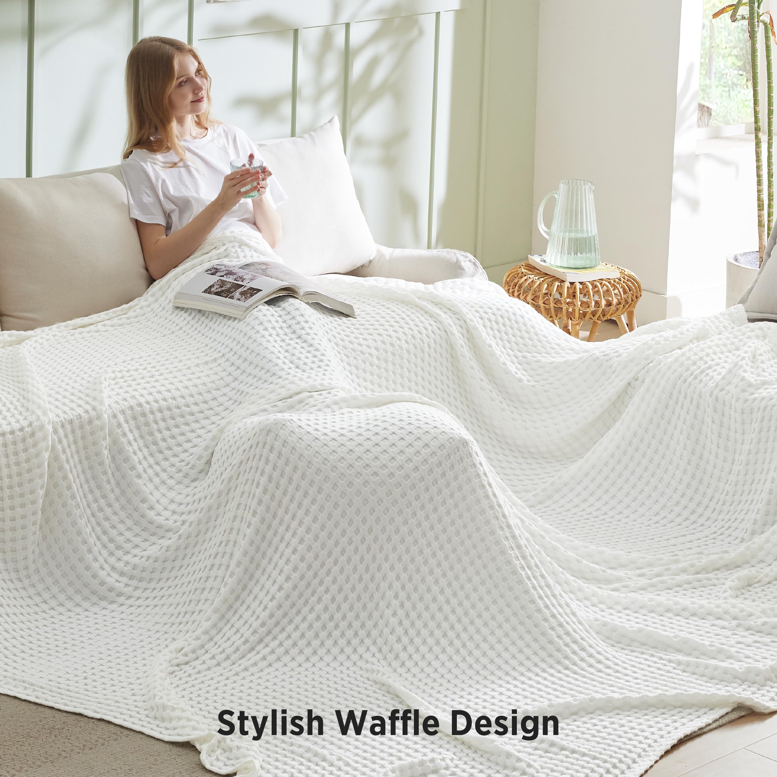Bedsure plaid plié et emballé prêt cadeau, agréable et pratique