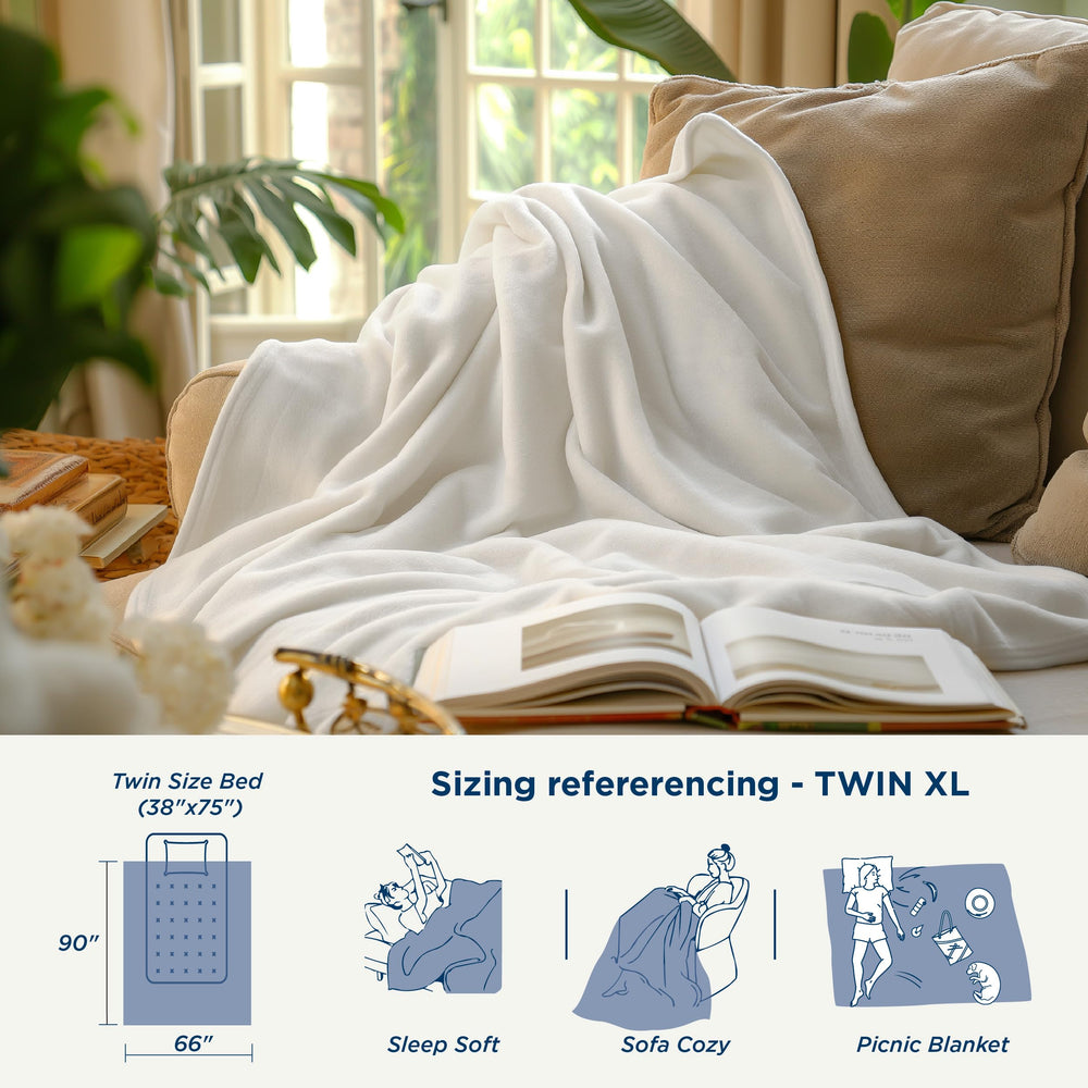 Bedsure plaid plié proprement prêt à offrir comme cadeau pratique
