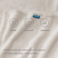 Bedsure plaid zoom sur coutures renforcées offrant durabilité