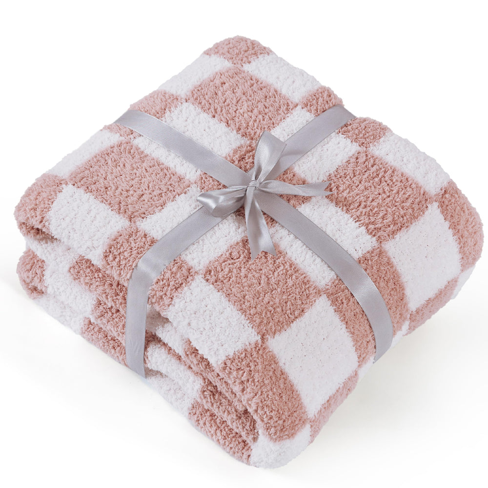 Bedsure gros plan texture microfibre mettant en valeur tactilité moelleuse