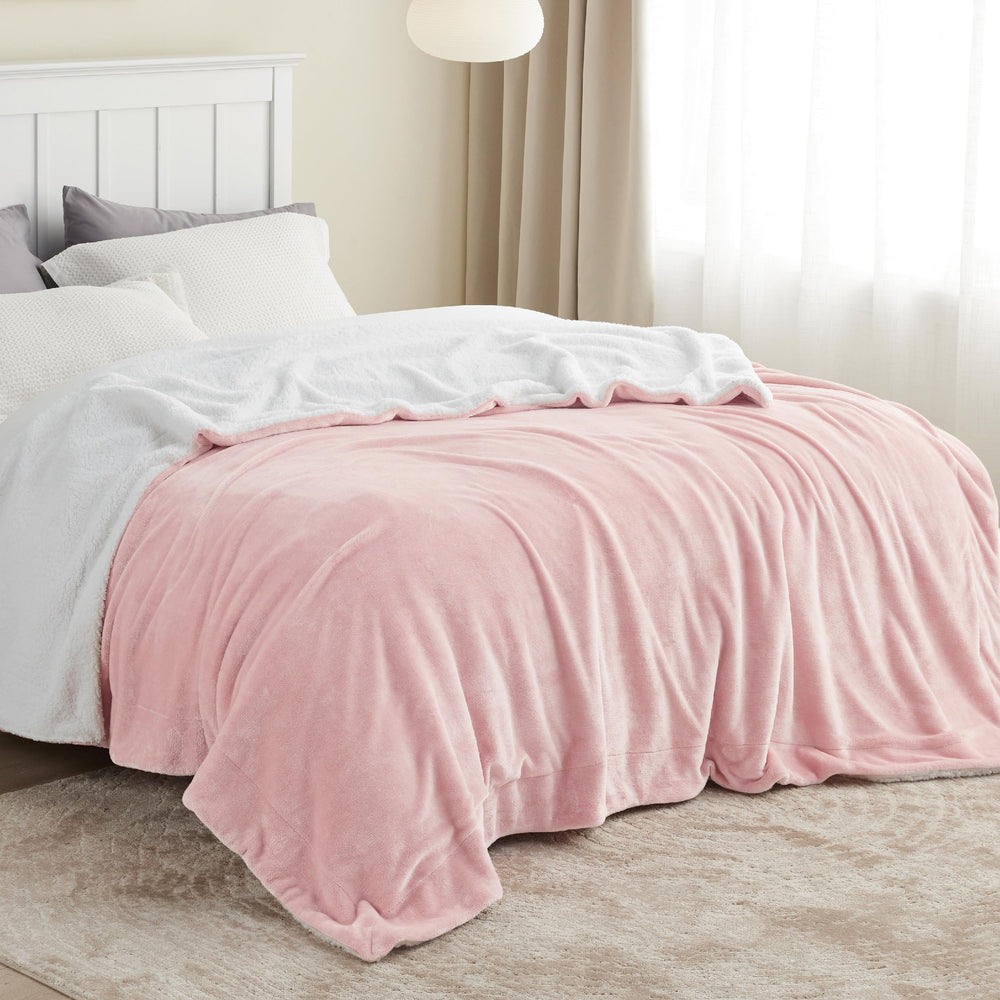 Bedsure gros plan Sherpa 260 GSM, chaleur pelucheuse et moelleuse