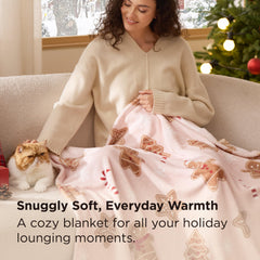 Bedsure plaid drapé sur canapé pour une ambiance festive instantanée