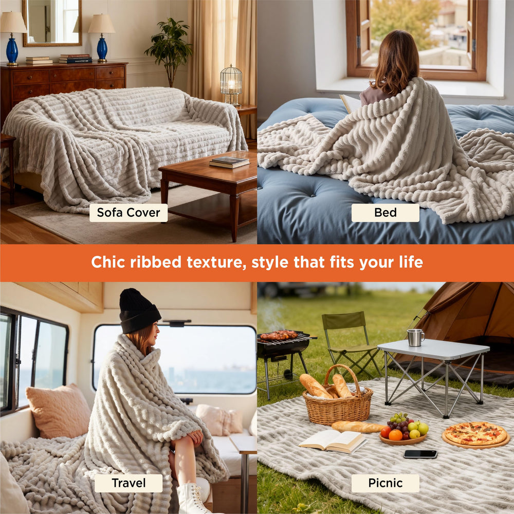Bedsure plaid sur lit king montrant couverture couvrant tout le lit