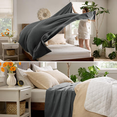 Bedsure plaid posé sur lit queen, apporte style et confort