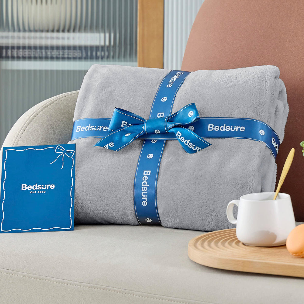 Bedsure plaid roulé prêt à emporter pour voyages et camping