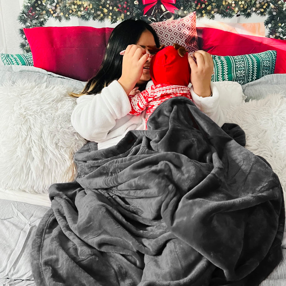Bedsure plaid utilisé sur canapé, confort familial immédiat
