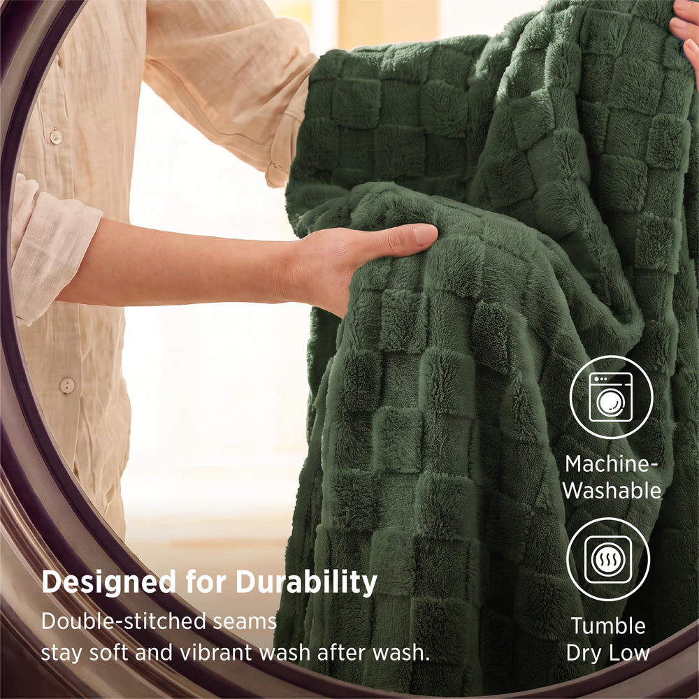 Bedsure plaid utilisé sur lit ajoute une couche cosy et légère
