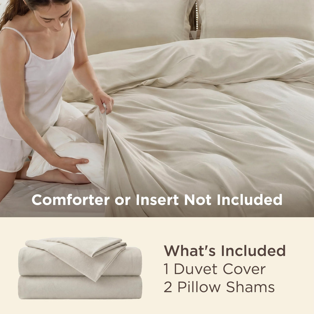 Bedsure gros plan texture double-brossée, toucher ultra-doux et respirant