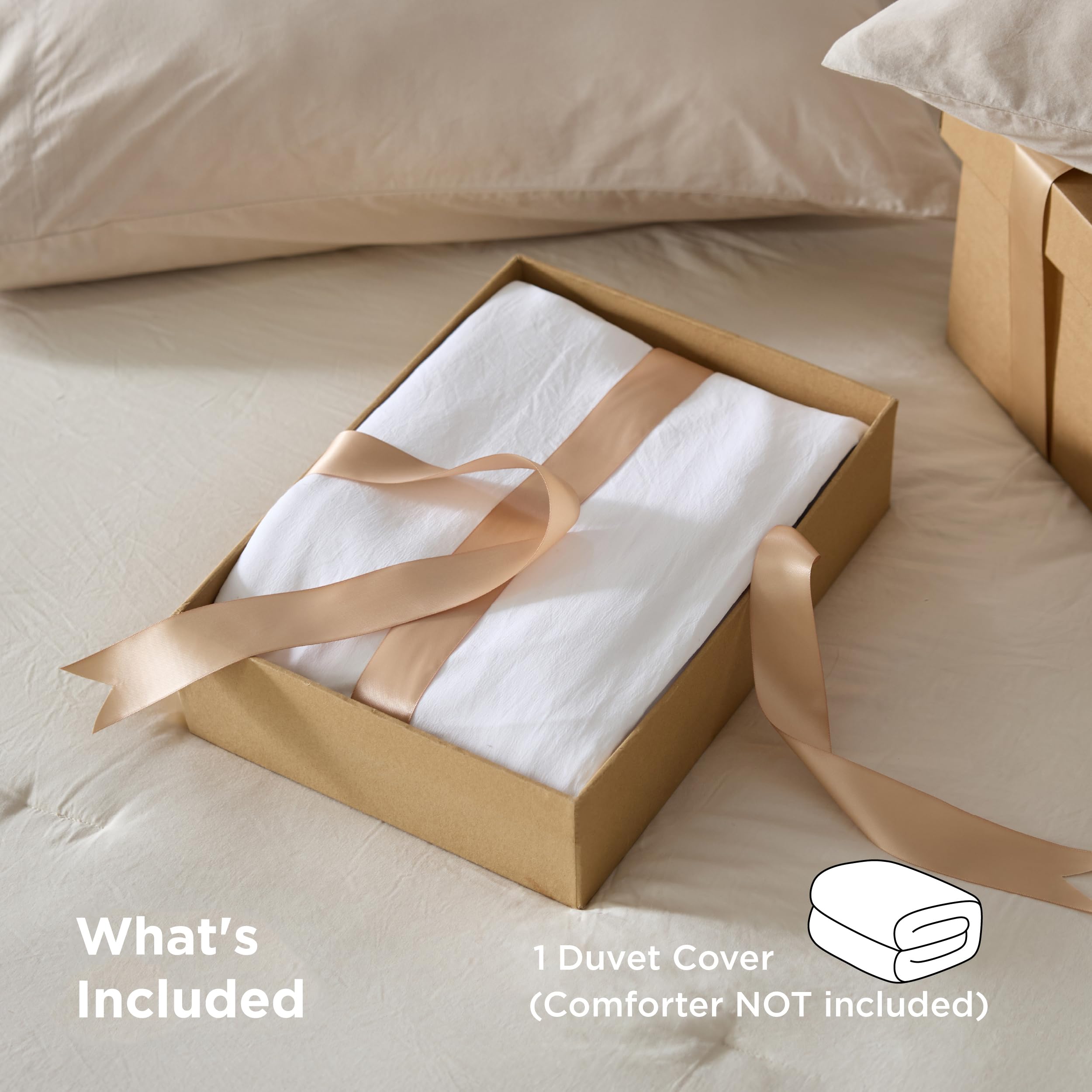 Bedsure pli et texture mettant en valeur la finition pré‑lavée et non froissante