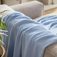 Bedsure couverture pliée sur lit King montrant couverture couvrante