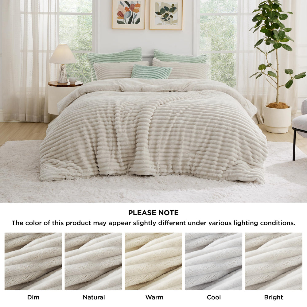 Bedsure plié et rangé dans armoire gain de place et maintien moelleux