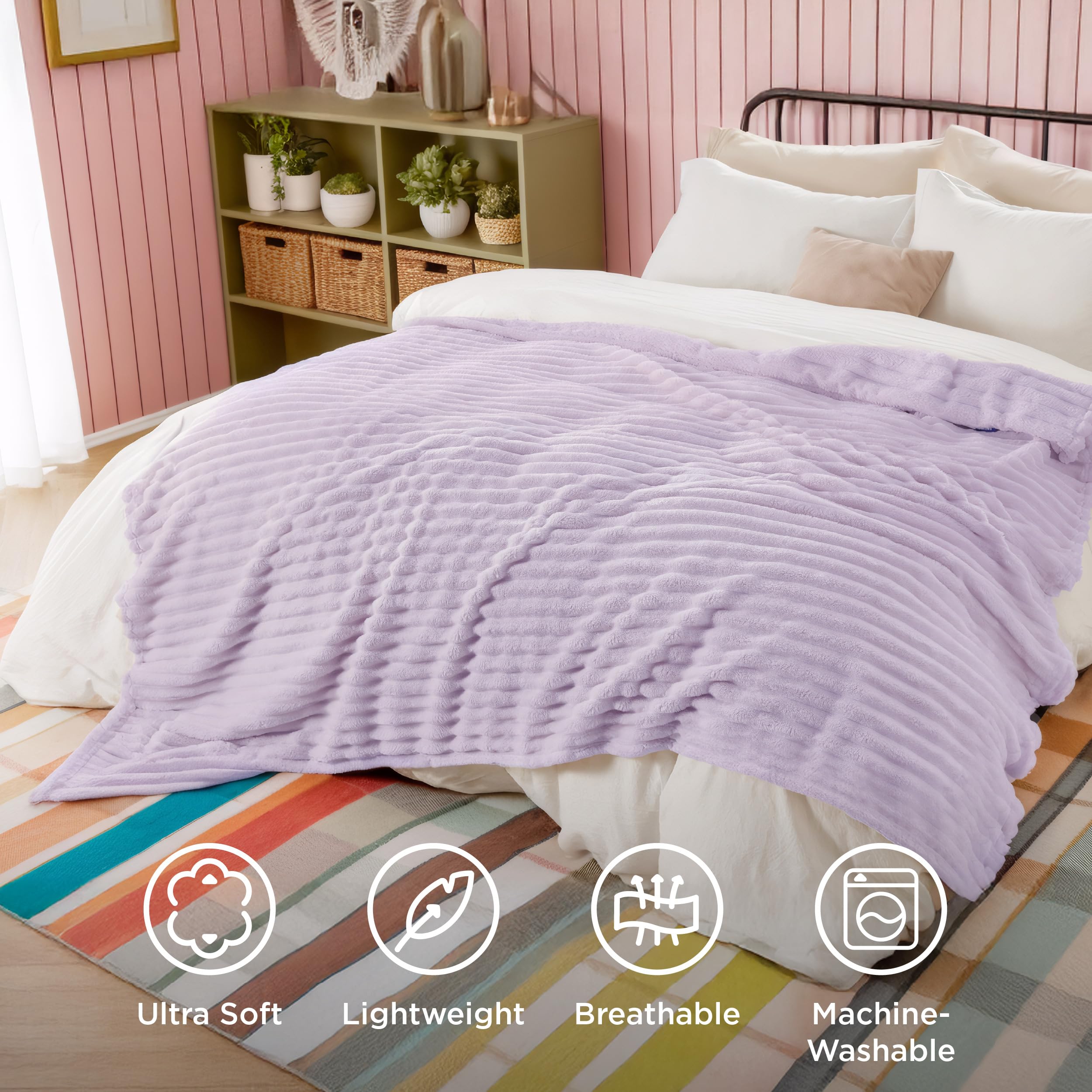 Bedsure plié sur canapé prêt à l'emploi pour cocooning et polyvalence
